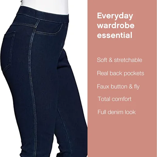 Vista 4 de No nonsense - Leggings clásicos con bolsillos traseros para mujer