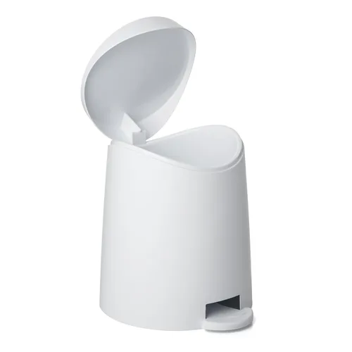 Vista 10 de Superio Mini cubo de basura para baño con tapa de 3 litros, cubo de basura de plástico de 0.75 galones, moderno bote de basura con pedal de pie