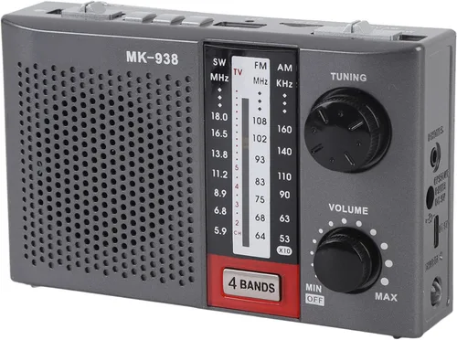 Vista 9 de Radio portátil AM FM para personas mayores, estéreo AM FM SW bandas completas Radio vintage con antena, perilla de sintonización grande, linterna