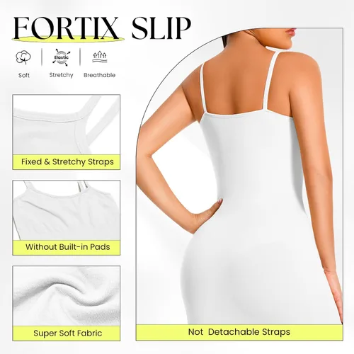 Vista 2 de Faja moldeadora para debajo de los vestidos, Blanco, Mediana