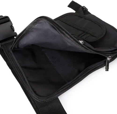 Vista 5 de Hebetag Riñonera de nailon para senderismo, para hombres y mujeres, táctica, motocicleta, ciclismo, equitación, viajes, deportes al aire libre