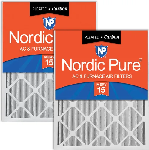 Vista 45 de Nordic Pure 16x20x4 (15_1/2 x 19_1/2 x 3_5/8) Filtro de aire plisado MERV 7, 1 unidad