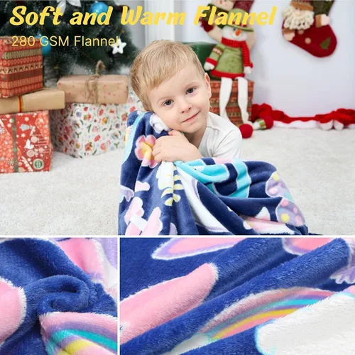 Vista 7 de Bood Manta que brilla en la oscuridad para niños, manta de dinosaurio para niñas y niños, única para niños, mantas para niños y dinosaurios, manta