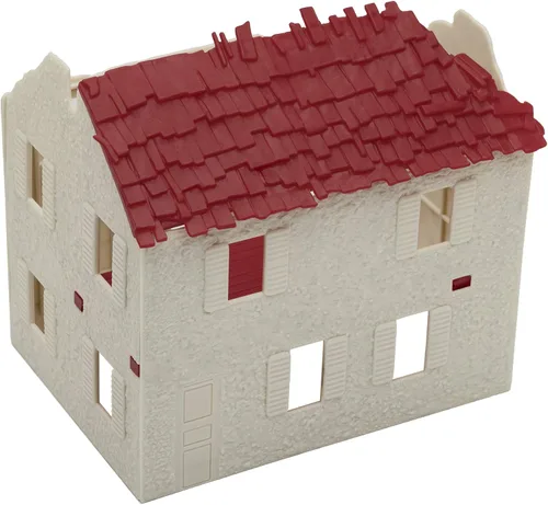 Vista 8 de BMC WW2 Granja francesa bombardeada - Accesorio de conjunto de soldados de plástico para juguetes en miniatura