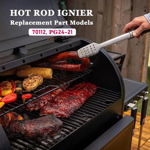 Vista 5 de Paquete de 2 encendedores de barra caliente compatibles con parrilla de pellets de madera Pit Boss y Camp Chef, el kit de elementos calefactores