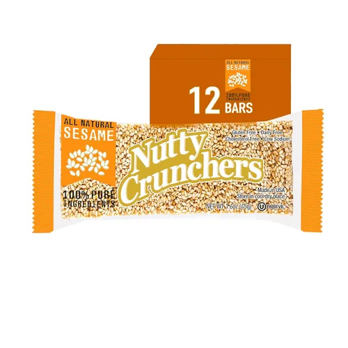 Vista 17 de Nutty Crunchers Barras grandes de ingredientes naturales (paquete variado (4 sabores), 12 barras King por caja)