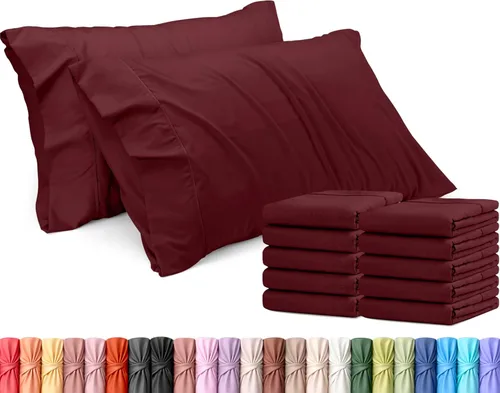 Vista 54 de Utopia Bedding - Juego de 2 fundas de almohada tamaño estándar, con cierre de sobre, tela de microfibra cepillada suave, resistentes al encogimiento