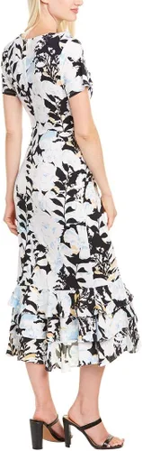 Vista 2 de Karl Lagerfeld Paris Womens Ruffle Maxi Dress