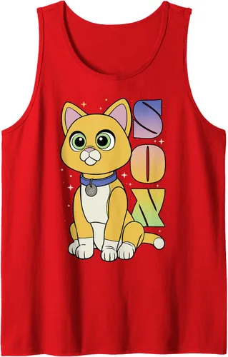 Vista 12 de Disney Pixar Lightyear - Camiseta sin mangas con póster de gato estrellado, Negro, S