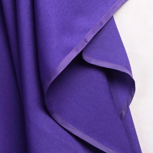 Vista 7 de BLESSUME Chispas de sacerdote bordado con cuello Púrpura