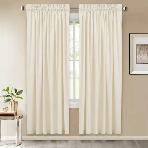 Vista 97 de StangH Cortinas de terciopelo rojo de 42 x 84 pulgadas de lujo, con aislamiento térmico, divisores de habitación, decoración navideña del hogar