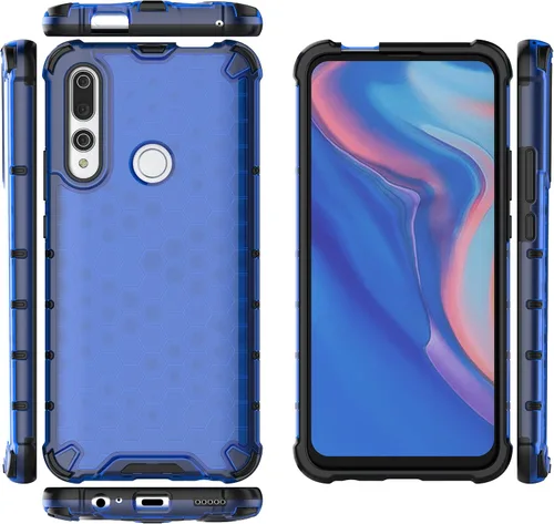 Vista 102 de Pzwoxukhov Funda compatible con Huawei Nova 3i, compatible con Huawei P Smart+ 2018 Honeycomb Anti-Drop Shock-Absorbing Case Negro