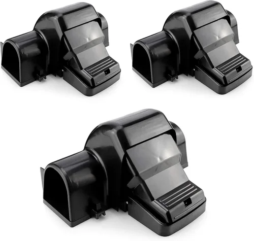 Vista 11 de eXuby Trampas para ratas seguras para mascotas y niños con diseño de túnel - Doble entrada para una mejor tasa de captura - Sin veneno dañino