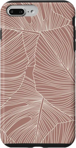 Vista 12 de Modern Minimal Neutral Tropical Monstera Leaf (Terracotta) Case for iPhone 17