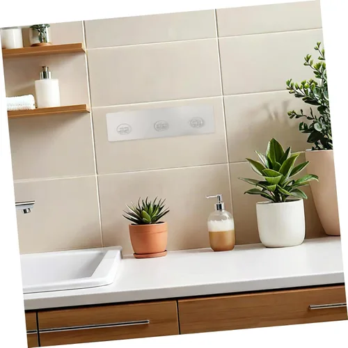 Vista 8 de 4pcs PE Adhesive Hooks for Corner Shower Racks
