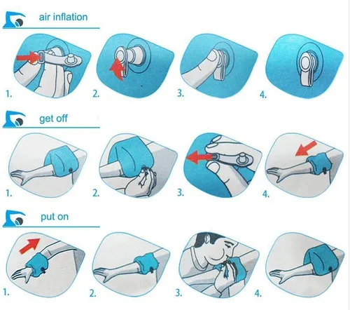 Vista 4 de 2 – 4 unidades de flotadores inflables de natación, alas de agua flotantes, anillo de brazo de natación para niños y adultos 30-150 libras