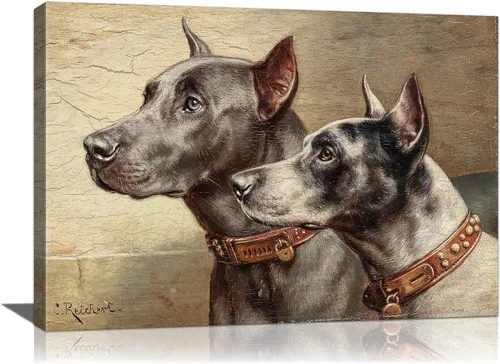 Vista 15 de Lienzo decorativo para pared, diseño de gatos divertidos, impresión de animales de granja, pintura de recital de gatitos, obra de arte enmarcada