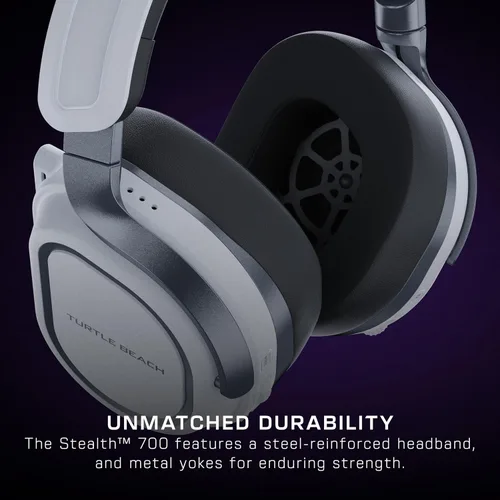 Vista 6 de Turtle Beach Stealth 700 Gen 3 Wireless Multiplatform Amplified Gaming Headset for PS5, PS4, PC, Mobile 60mm Drivers, AI Noise-Cancelling Mic