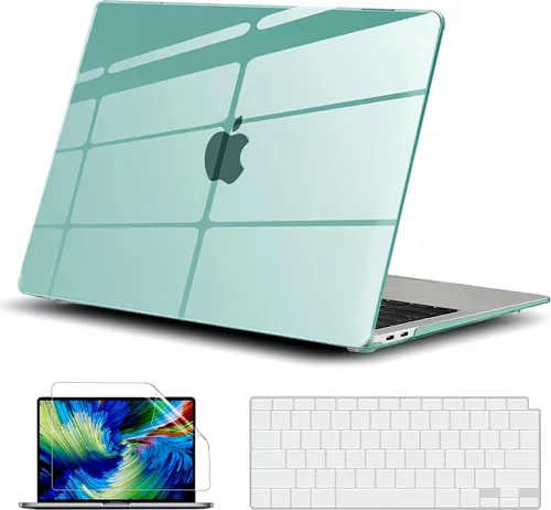 Vista 27 de GVTECH Funda para MacBook Air de 13 pulgadas (2010-2017) A1369 A1466 carcasa rígida de plástico, carcasa negra