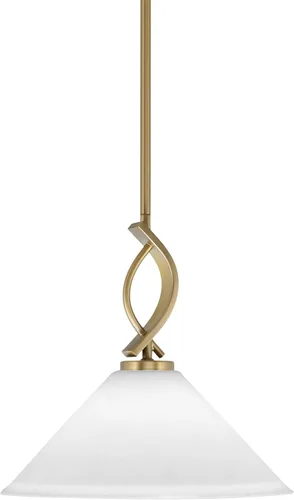Vista 51 de Toltec Lighting Cavella Stem Colgado Mini colgante, acabado grafito, vidrio de muselina blanca de 4 pulgadas