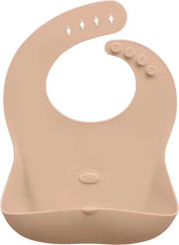 Vista 7 de Abiie Ruby Wrapp - Baberos de silicona para bebés con bolsillo frontal, babero impermeable, resistente a las manchas, baberos de silicona para niños
