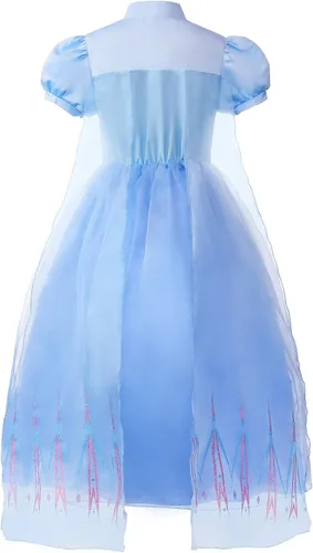 Vista 3 de ReliBeauty Disfraz de princesa de la nieve para niña