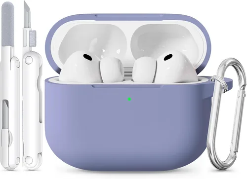 Vista 12 de Funda para AirPods Pro 3 2025 con tapa magnética, bonita funda de silicona suave compatible con Apple Airpods Pro de 3ª generación, funda rosa