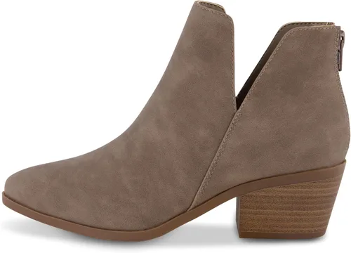 Vista 2 de CUSHIONAIRE Botines Elodie para mujer + espuma viscoelástica, anchos disponibles
