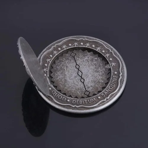 Vista 5 de Moneda de marcador de juramento de sangre, monedas de metal, accesorios de película John para cosplay, moneda de colección para fanáticos