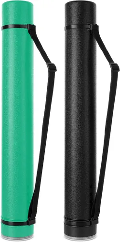 Vista 10 de Mr. Pen- Poster Storage Tube with Strap, 25"-40" Extendable Negro