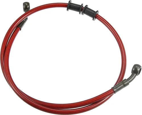 Vista 9 de X AUTOHAUX 23.6 in 23.62" Longitud 0.394 in ID motocicleta freno hidráulico manguera tubo tubo de manguera de acero inoxidable 28° cable trenzado