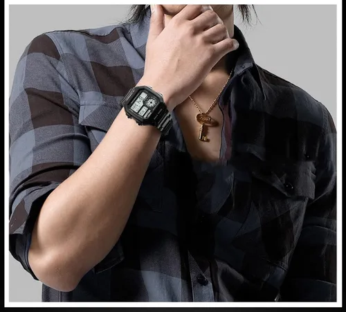 Vista 5 de Moda deportes acero inoxidable LED Digital alarma cronógrafo impermeable multifunción hombres reloj de cuarzo