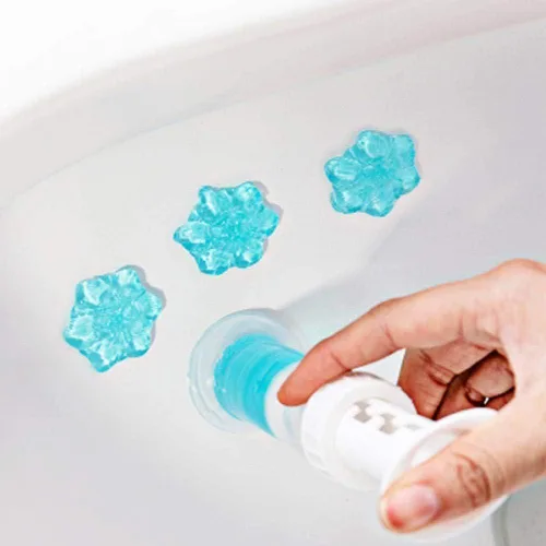 Vista 2 de Simple Life Gel limpiador de inodoro, sello de gel para inodoro de flores frescas, detiene la cal y las manchas con aroma refrescante Limpieza