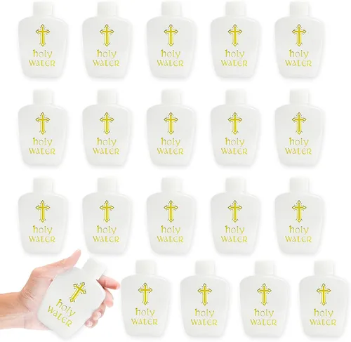 Vista 7 de 5 botellas de agua bendita envases vacíos de agua bendita 2.0 fl oz botella de plástico de agua bendita