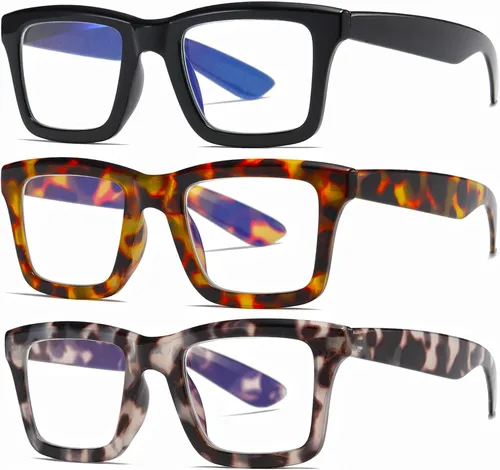 Vista 9 de Reading Glasses for Women Men Blue Light Blocking Readers