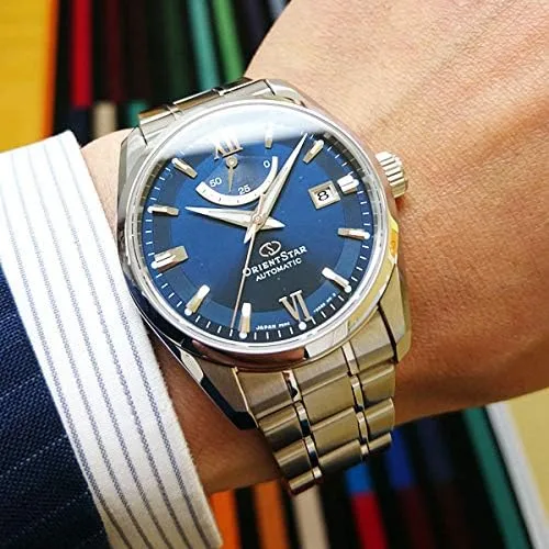 Vista 4 de Orient Reloj de hombre con esfera azul automático estrella RE-AU0005L00B, Azul, Moderno