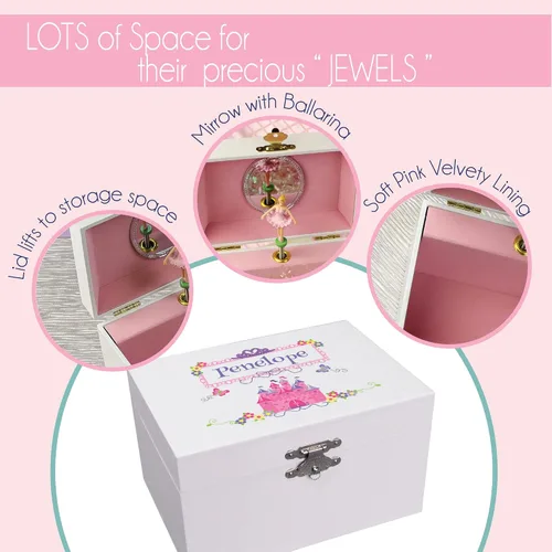 Vista 5 de Joyero personalizado de bailarina de pony