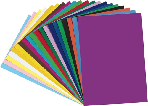 Vista 5 de Creativity Street Craft Paper P0057510, 20 colores surtidos, 18 x 24 pulgadas, 60 hojas