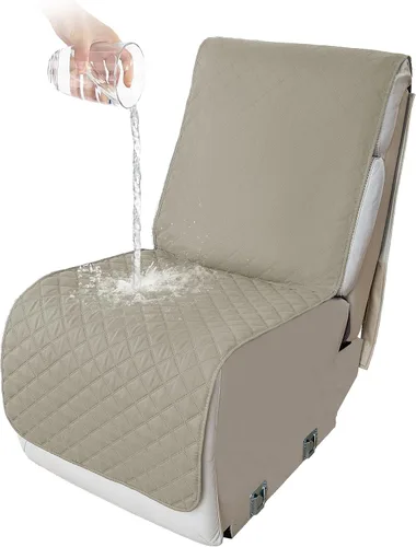 Vista 30 de HDCAXKJ Fundas impermeables 100% impermeables para sofá reclinable en forma de L, lavable, acolchada y suave para perros y mascotas, 1 funda de Negro