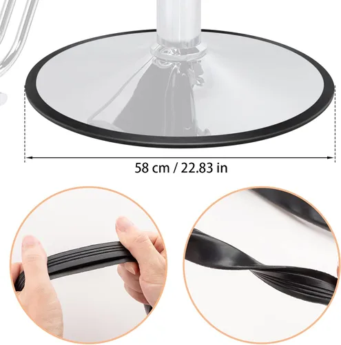Vista 3 de Noverlife 22.8 pulgadas/22.8 in Equipo de salón de peluquería Salón de peluquería Silla de estilismo Base hidráulica Junta de anillo para proteger