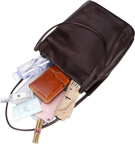 Vista 40 de Iswee - Bolsos de cuero genuino, diseño de hombro Hobo, bolsos para mujer