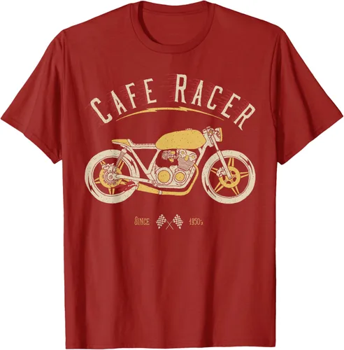 Vista 62 de Camiseta Cafe Racer - Old School - Camiseta de motocicleta vintage Negro