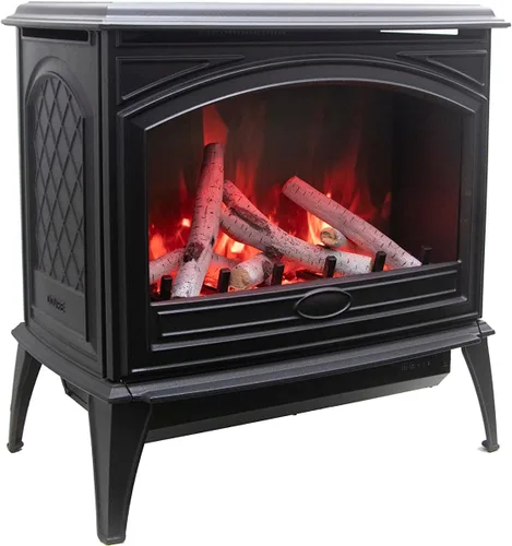 Vista 2 de Sierra Flame E-70 Chimenea eléctrica de hierro fundido