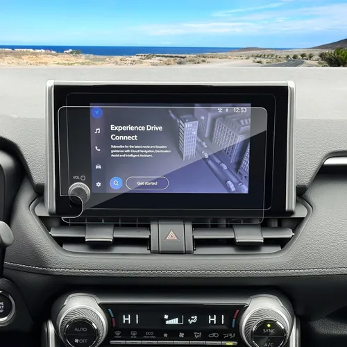 Vista 11 de Paquete de 2 protectores de pantalla RAV4 2026 para Toyota RAV4 (10.5 pulgadas Navi+12.3 pulgadas Dash) (LE/SE/XLE Premium/Woodland), vidrio