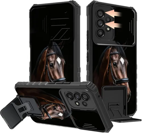 Vista 81 de Funda protectora resistente de doble capa para Samsung A14 5G (parte trasera con textura antideslizante), TPU suave a prueba de golpes, para Samsung
