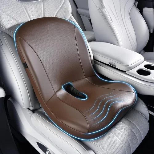 Vista 16 de Coverado Almohada ergonómica para reposacabezas de automóvil, almohada ergonómica de espuma viscoelástica para el cuello del auto para asiento