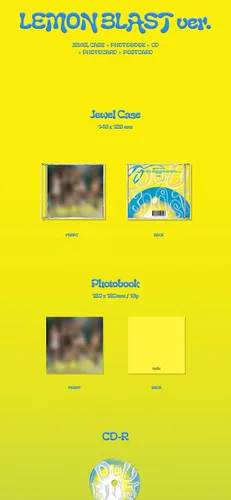 Vista 2 de DREAMUS Kep1er Doublast - Juego de 2 fundas para CD+1p Poster+16p PhotoBook+2p PhotoBook+2p PhotoCard+1p Postal + Seguimiento sellado
