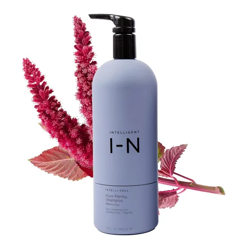 Vista 8 de Pure Plenty Champú para el crecimiento del cabello, para pérdida y adelgazamiento del cabello, con células madre vegetales y péptidos para un
