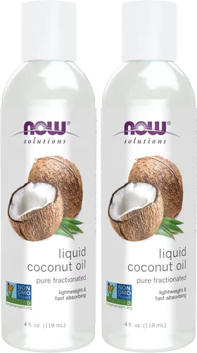 Vista 10 de NOW Solutions, aceite de coco líquido, ligero y nutritivo, promueve piel y cabello de aspecto saludable, 16 onzas (paquete de 2)