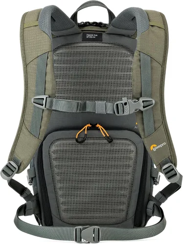 Vista 9 de Lowepro LP37014-PWW, Flipside Trek BP 250 AW Mochila para cámara con sistema de suspensión ActiveZone, compartimento para tableta, gris/verde oscuro